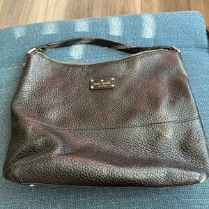 Kate Spade pebbled leather handbag - great condition outside, some spots inside